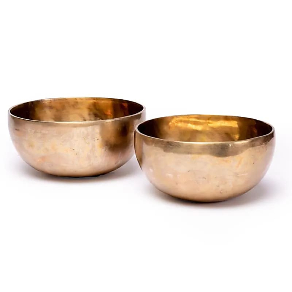 Blume des Lebens Heilende Klangschale dunkel - (Gewicht: 940g  · Durchmesser: 18 cm)